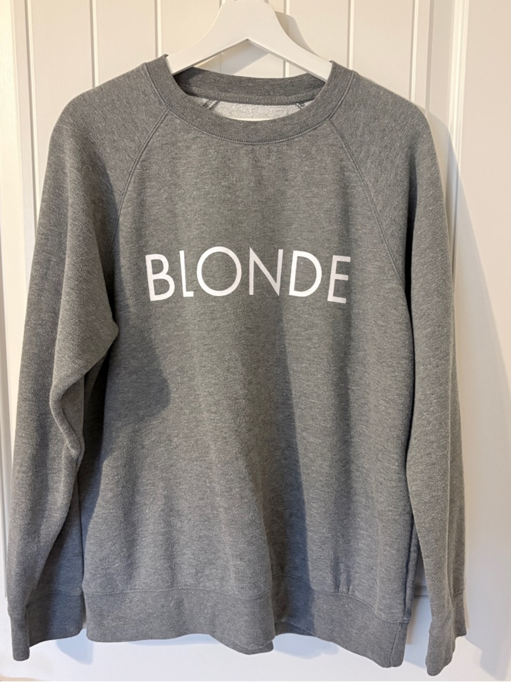 BLONDE Grey Graphic Sweatshirt